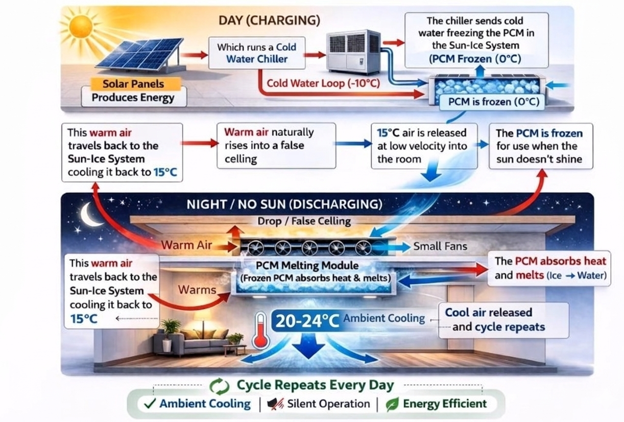 Process flow Sun Ice Energy
